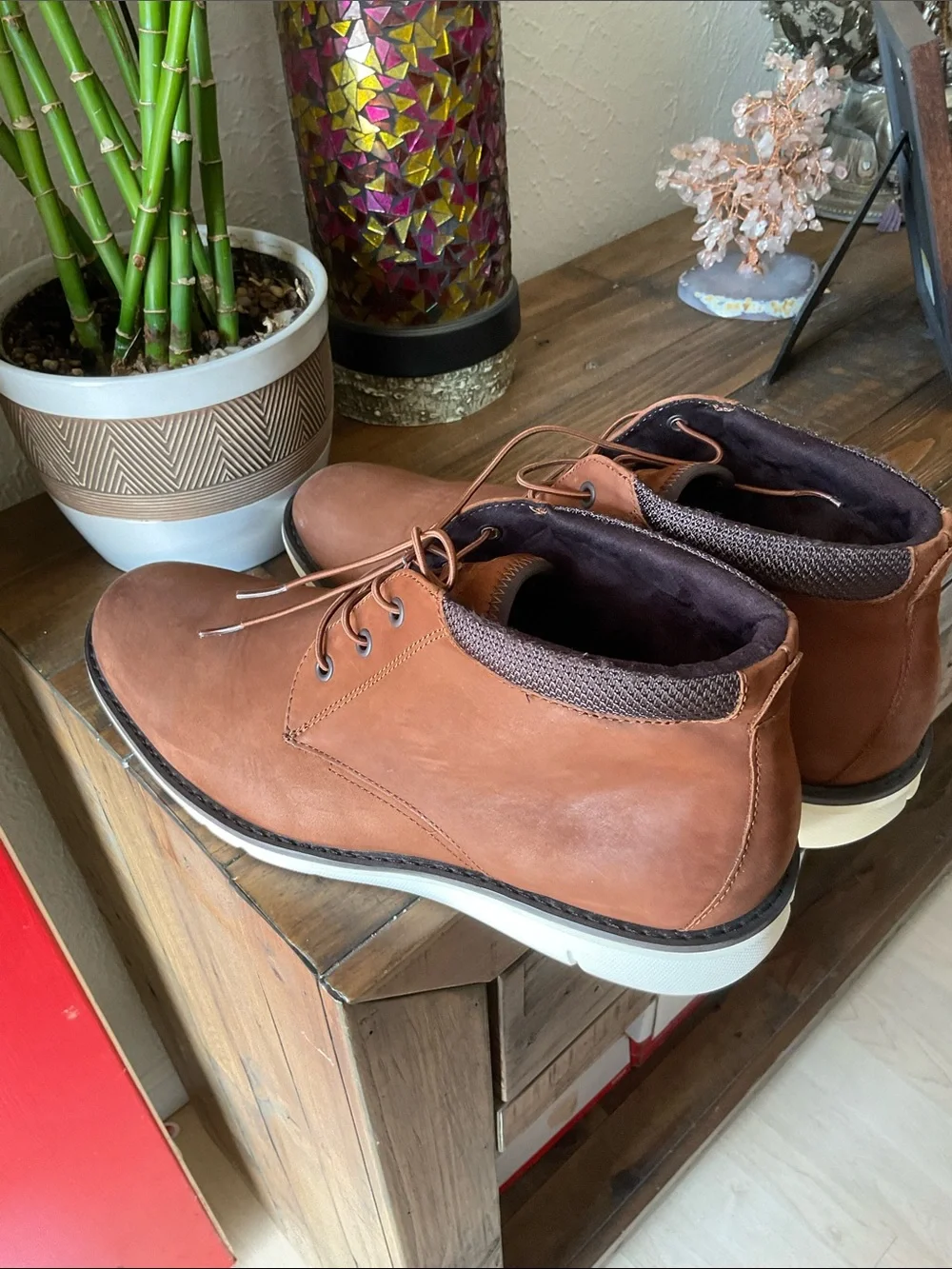 Kenneth Cole - Men's Brown Casual Leather Chukka Boots